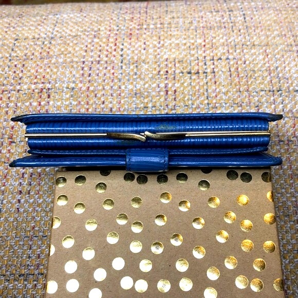 LOUIS VUITTON Toledo Blue Epi Leather Kisslock Porte Monnaie Viennois Wallet - Picture 10 of 15